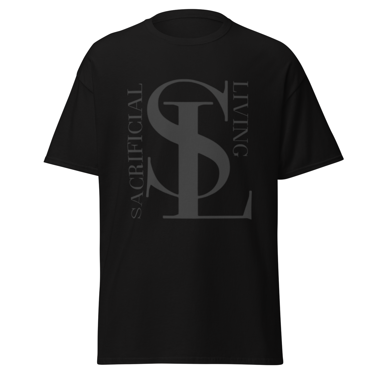 Short Sleeve Black Logo Tee
