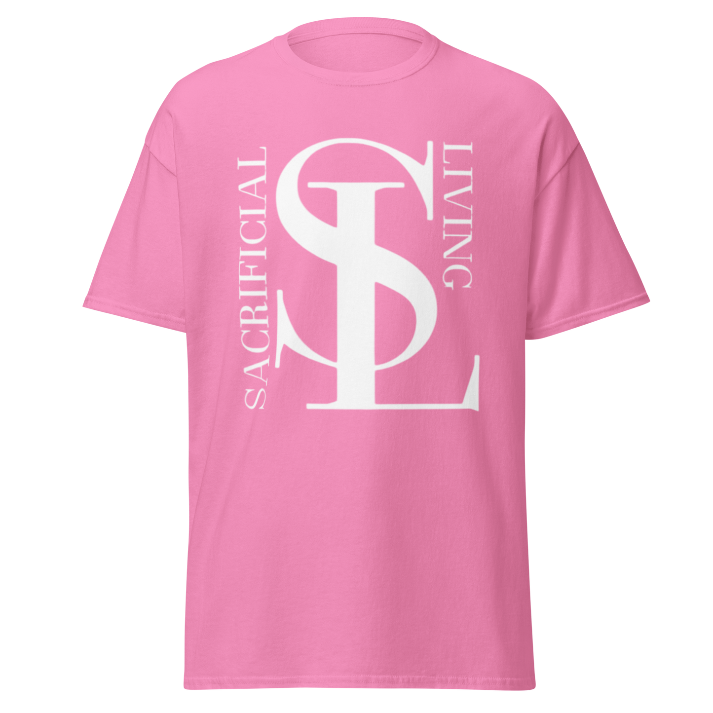 Short Sleeve White Logo Tee
