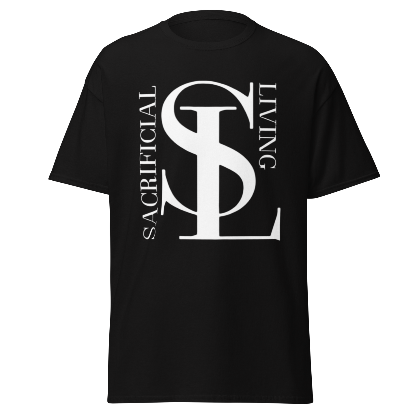 Short Sleeve White Logo Tee