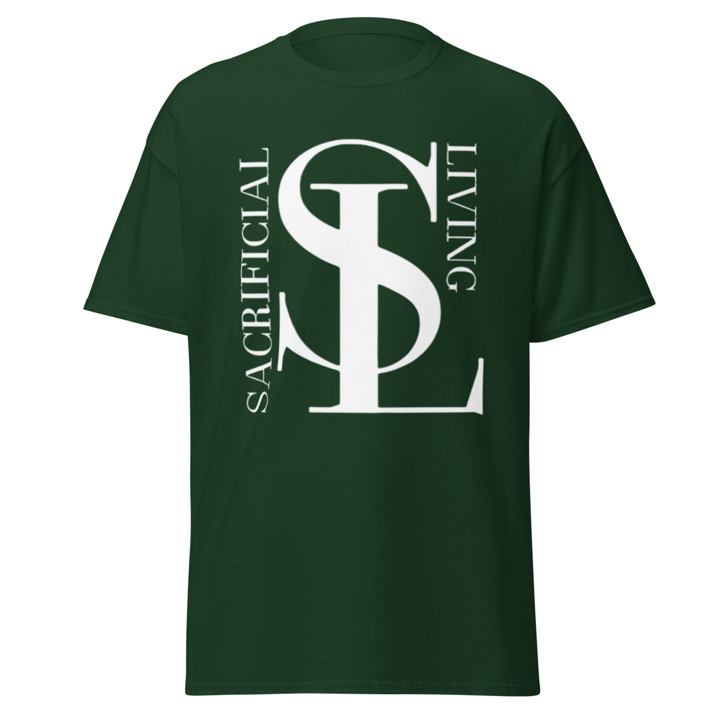 Short Sleeve White Logo Tee