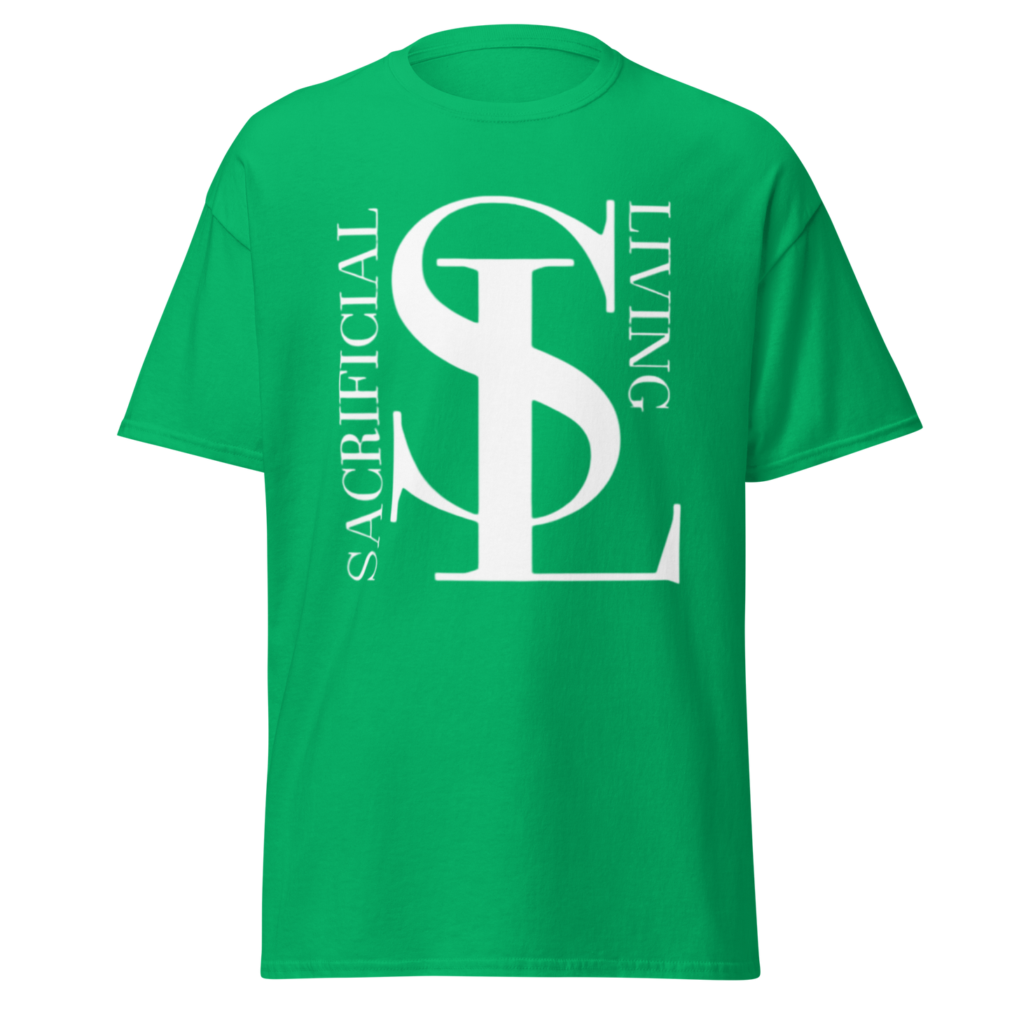 Short Sleeve White Logo Tee