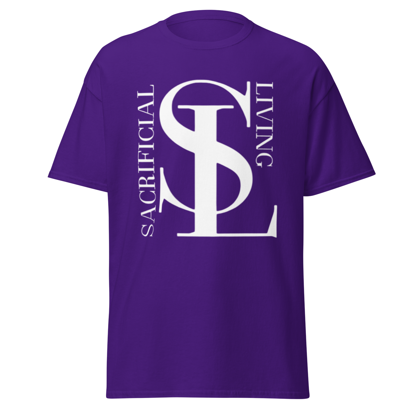 Short Sleeve White Logo Tee