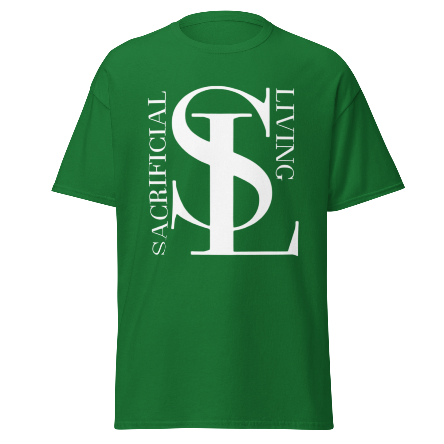 Short Sleeve White Logo Tee
